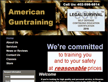 Tablet Screenshot of americanguntrainer.com